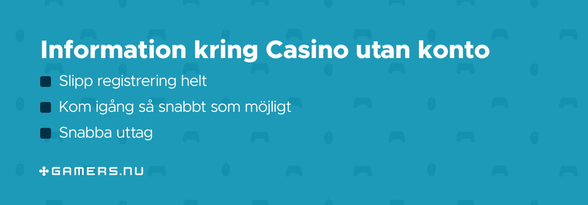information om casino utan registrering